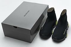 Balenciaga Speed Clear Sole Sneaker Black Yellow Fluo - Image 6