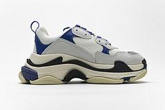 490672 W09O5 1005 Balenciaga Triple S Black Blue Violet - Image 7