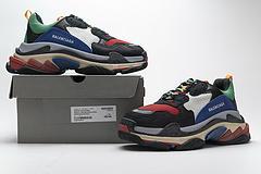 490672 W09O5 1068 Balenciaga Triple S Green Red - Image 4