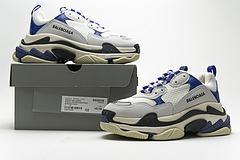490672 W09O5 1005 Balenciaga Triple S Black Blue Violet - Image 5