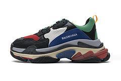 490672 W09O5 1068 Balenciaga Triple S Green Red