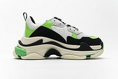 483513 W06E1 1008 Balenciaga Triple S White Green - Image 2