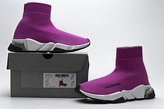 Balenciaga Speed Clear Sole Sneaker Fuchsia White - Image 5