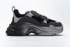 483546 W06F1 0841 Balenciaga Triple S Black Grey Silver - Image 2