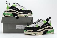 483513 W06E1 1008 Balenciaga Triple S White Green - Image 3