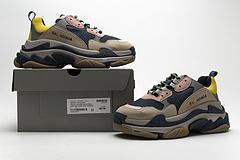 490672 W09O5 1027 Balenciaga Triple S Grey Yellow - Image 3