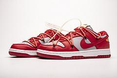 CT0856-600 OFF White X Nike Dunk Low University Red - Image 2