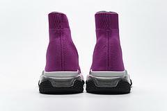 Balenciaga Speed Clear Sole Sneaker Fuchsia White - Image 3