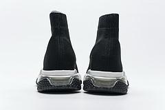 Balenciaga Speed Clear Sole Sneaker Black White - Image 3