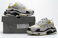 483513 W06E2 6890 Balenciaga Triple S White Yellow - Image 10