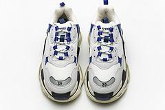490672 W09O5 1005 Balenciaga Triple S Black Blue Violet - Image 10