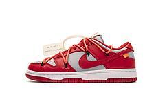 CT0856-600 OFF White X Nike Dunk Low University Red