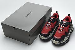 483513 W06E1 1006 Balenciaga Triple S Black Red Grey - Image 4