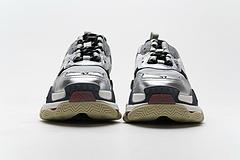 541624 W06E2 7320 Balenciaga Triple S Grey Silver - Image 2