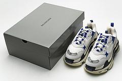 490672 W09O5 1005 Balenciaga Triple S Black Blue Violet - Image 2
