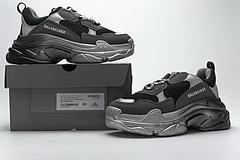 483546 W06F1 0841 Balenciaga Triple S Black Grey Silver - Image 11