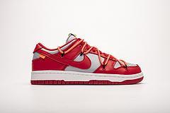 CT0856-600 OFF White X Nike Dunk Low University Red - Image 5