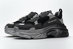 483546 W06F1 0841 Balenciaga Triple S Black Grey Silver - Image 8