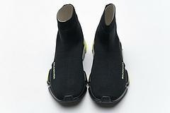 Balenciaga Speed Clear Sole Sneaker Black Yellow Fluo - Image 9