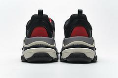 483513 W06E1 1006 Balenciaga Triple S Black Red Grey - Image 10