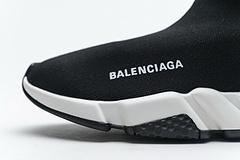 Balenciaga Speed Clear Sole Sneaker Black White - Image 7