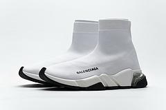 Balenciaga Speed Clear Sole Sneaker White Black - Image 7
