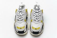 483513 W06E2 6890 Balenciaga Triple S White Yellow - Image 12