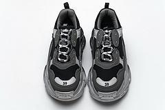 483546 W06F1 0841 Balenciaga Triple S Black Grey Silver - Image 5