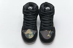 BQ6826-001 Nike SB Dunk High Pro Camo Black - Image 4