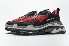 483513 W06E1 1006 Balenciaga Triple S Black Red Grey - Image 5