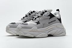 584088 W06E2 1769 Balenciaga Triple S Black Grey - Image 5