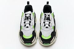 483513 W06E1 1008 Balenciaga Triple S White Green - Image 7