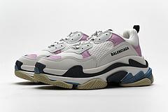 541624 W06E2 7352 Balenciaga Triple S Blue Pink - Image 9