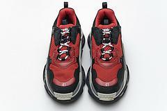 483513 W06E1 1006 Balenciaga Triple S Black Red Grey - Image 6