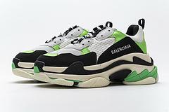 483513 W06E1 1008 Balenciaga Triple S White Green - Image 8