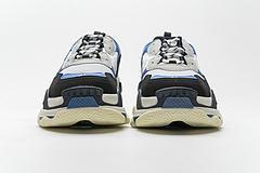 541624 W06E2 7080 Balenciaga Triple S Black Grey Blue - Image 11
