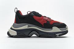 483513 W06E1 1006 Balenciaga Triple S Black Red Grey - Image 2