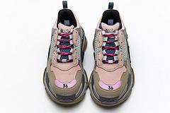 490672 W09O5 1036 Balenciaga Triple S Grey Pink - Image 6