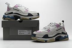 541624 W06E2 7352 Balenciaga Triple S Blue Pink - Image 7