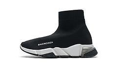 Balenciaga Speed Clear Sole Sneaker Black White