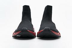 Balenciaga Speed Clear Sole Sneaker Black Red - Image 7