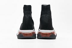 Balenciaga Speed Clear Sole Sneaker Black White Red - Image 6