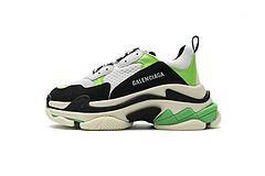 483513 W06E1 1008 Balenciaga Triple S White Green