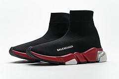 Balenciaga Speed Clear Sole Sneaker Black Red - Image 10