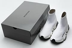 Balenciaga Speed Clear Sole Sneaker White Black - Image 8