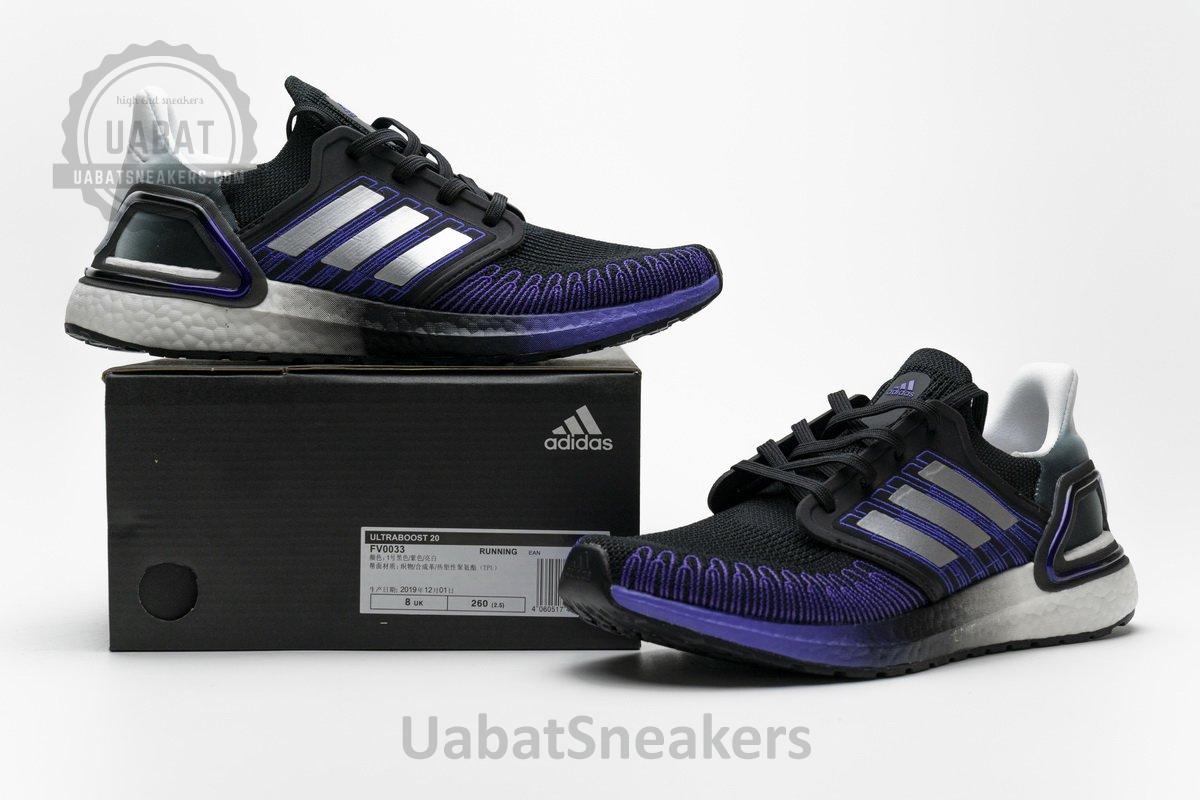 FV0033 adidas Ultra BOOST 20 CONSORTIUM Core Black Silver Real Boost - Image 3