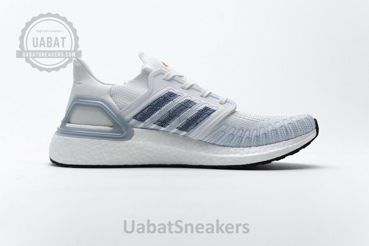 FY3454 adidas Ultra BOOST 20 White Light Blue - Image 15