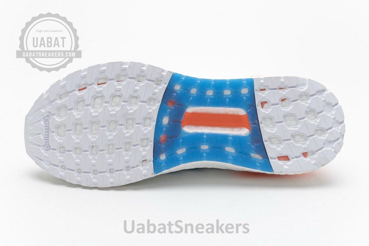 EG0768 adidas Ultra BOOST 20 Primeblue White Blue Orange - Image 15