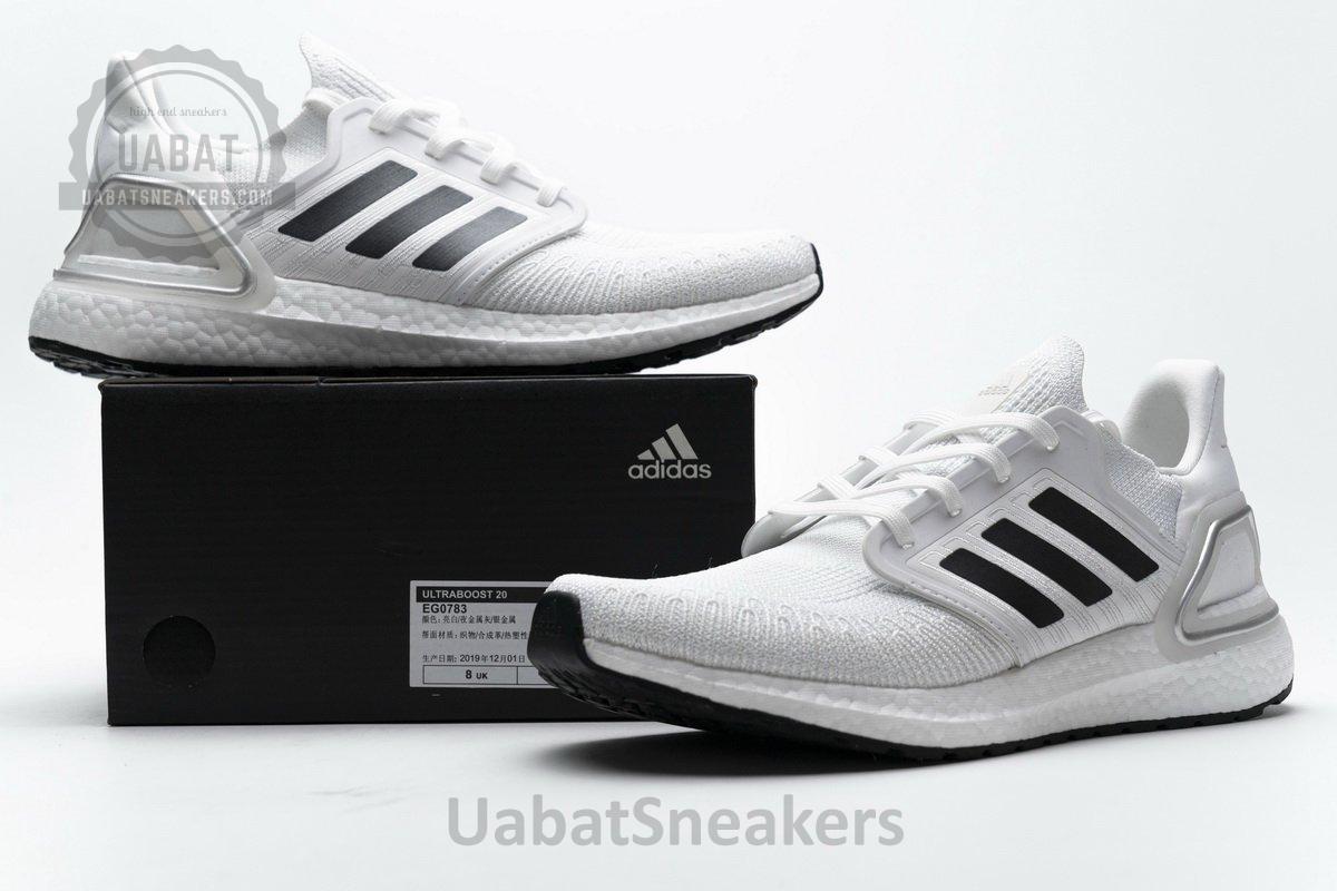 EG0783 Adidas Ultra BOOST 20 CONSORTIUM White Silver Grey - Image 2