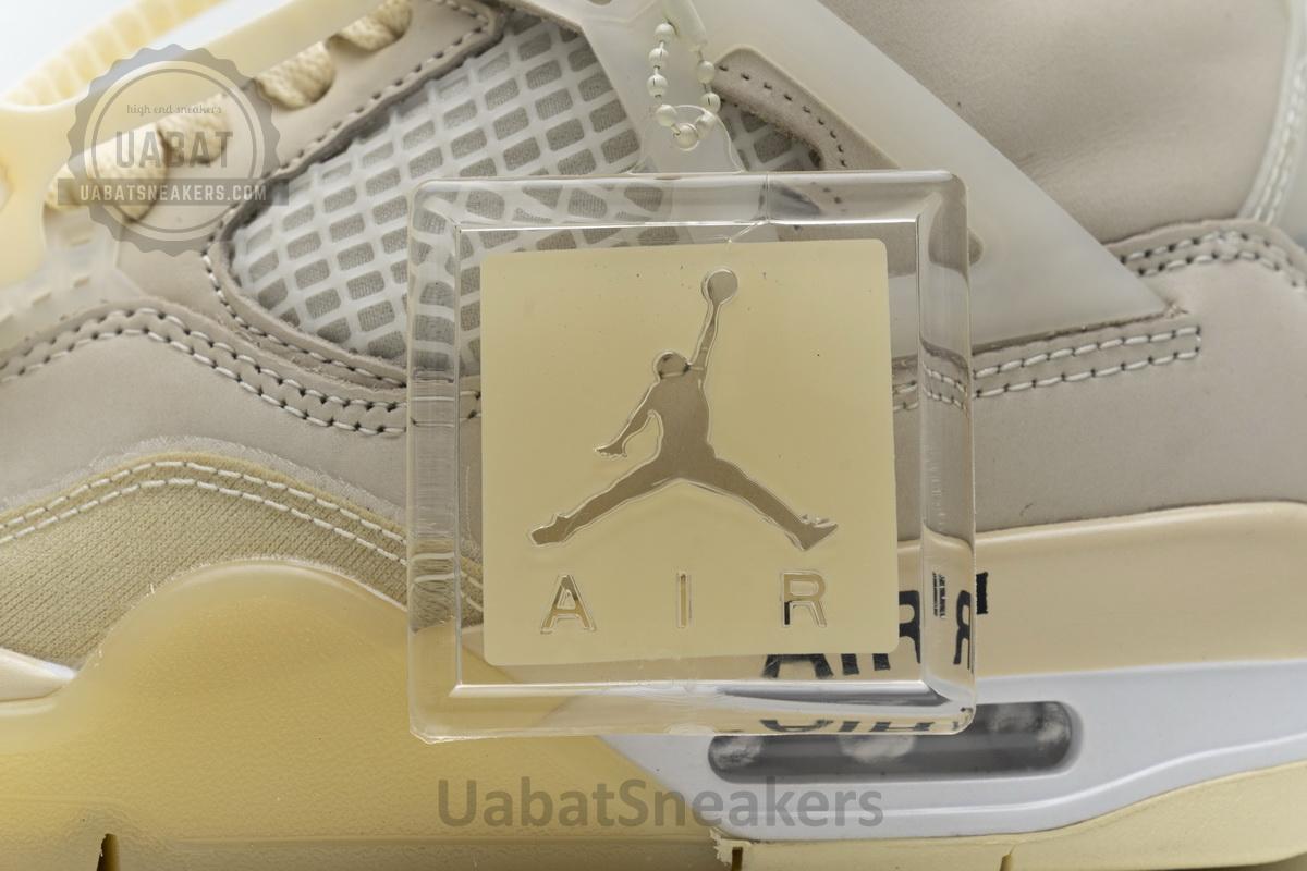 OFF White x Air Jordan 4 Sail - Image 9